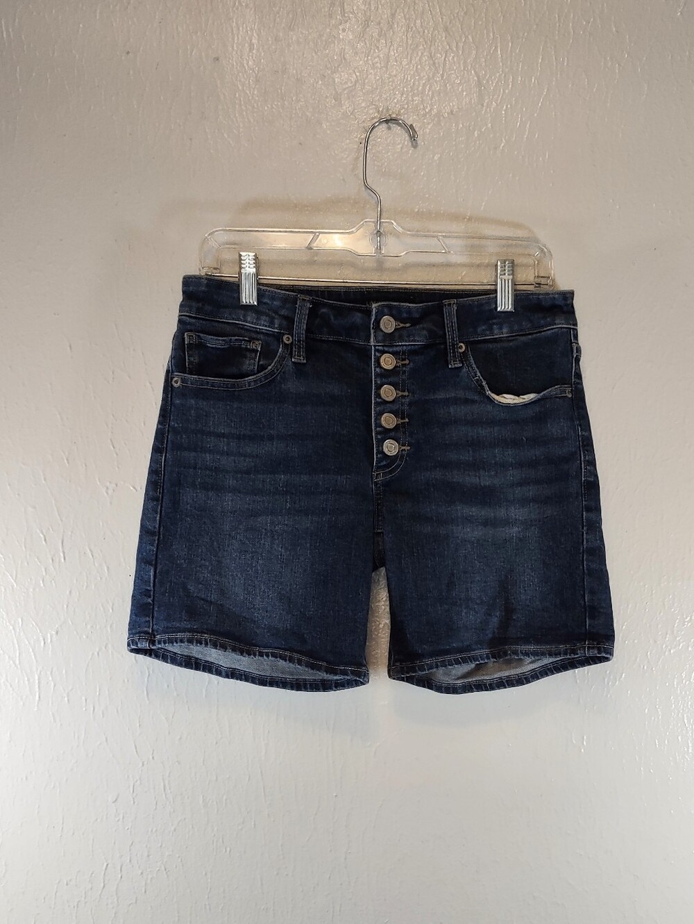 Lucky Button Fly The Roll Up Midrise Jean Shorts Size 6